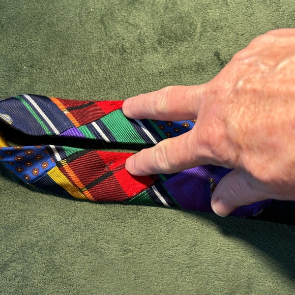 J. Crew Multicolor Plaid Belt with Tortoise Buckle See Pictures and Read S/M 40” - Picture 9 of 16